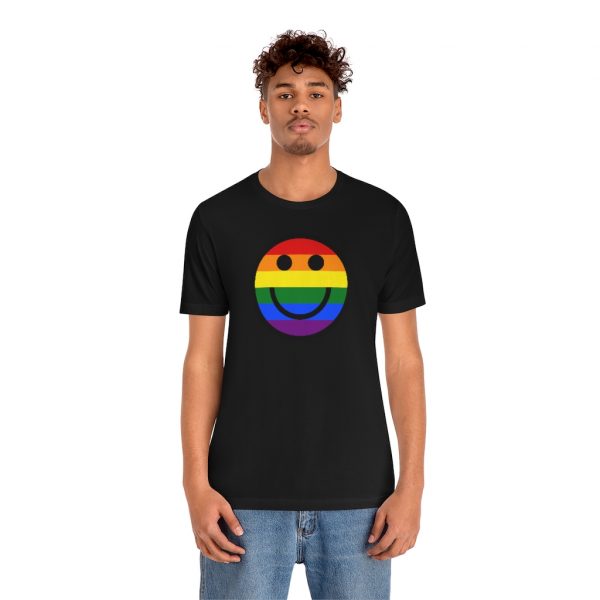 Rainbow Smile Solid (unisex tee/lightweight) - Image 9