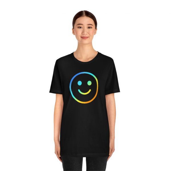 Rainbow Smile Outline (unisex tee/lightweight) - Image 2