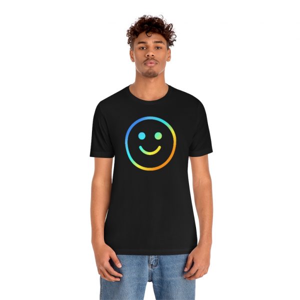 Rainbow Smile Outline (unisex tee/lightweight) - Image 3
