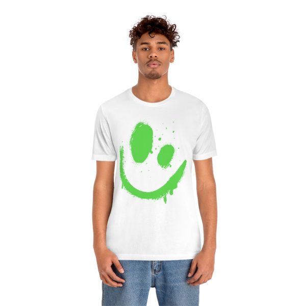 Smile Graffiti Green (unisex tee/lightweight) - Image 6