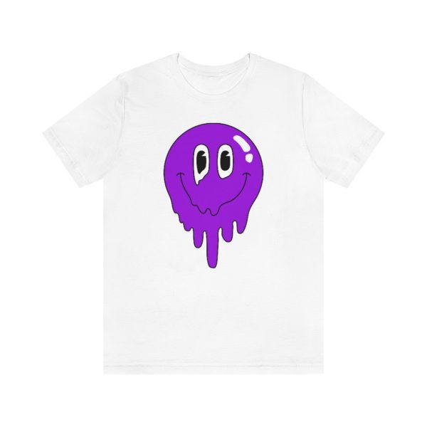 Melting Smile Purple (unisex tee/lightweight) - Image 4