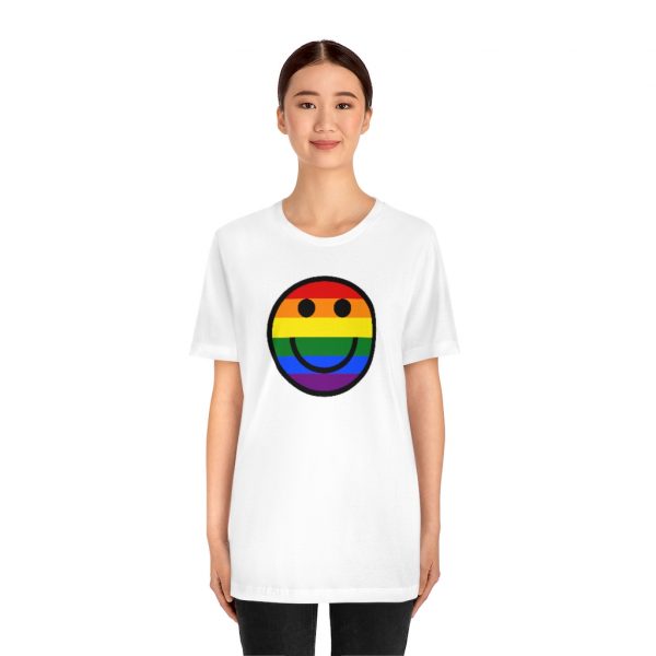 Rainbow Smile Solid (unisex tee/lightweight) - Image 5