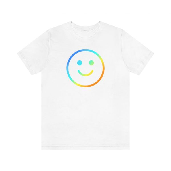Rainbow Smile Outline (unisex tee/lightweight) - Image 4