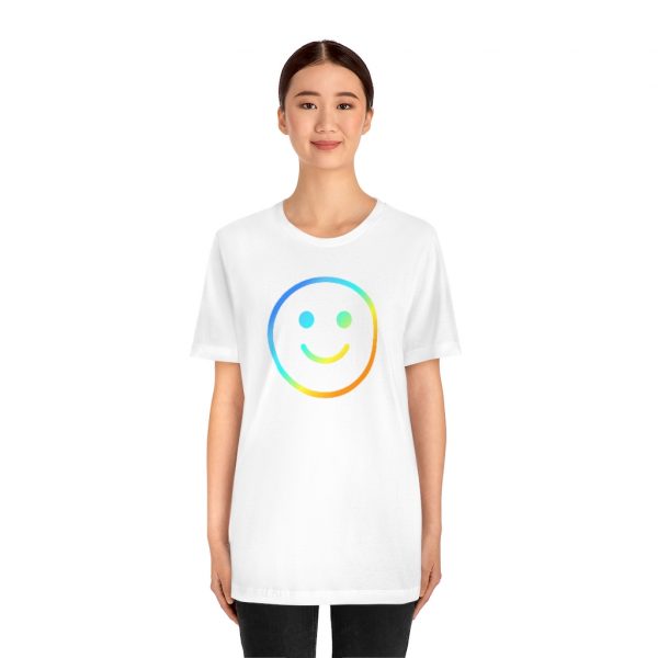 Rainbow Smile Outline (unisex tee/lightweight) - Image 5