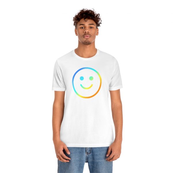 Rainbow Smile Outline (unisex tee/lightweight) - Image 6