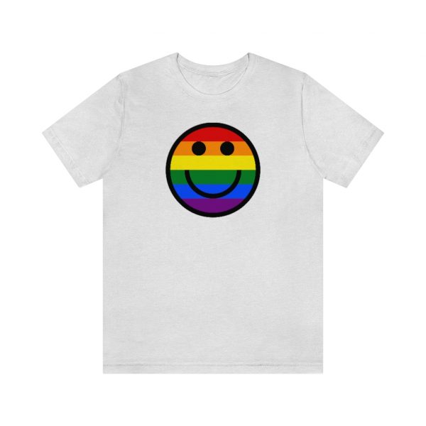Rainbow Smile Solid (unisex tee/lightweight)
