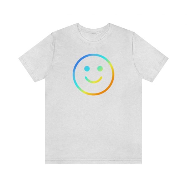 Rainbow Smile Outline (unisex tee/lightweight) - Image 7