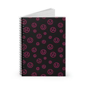 Emotions Pink (spiral, lined notebook)