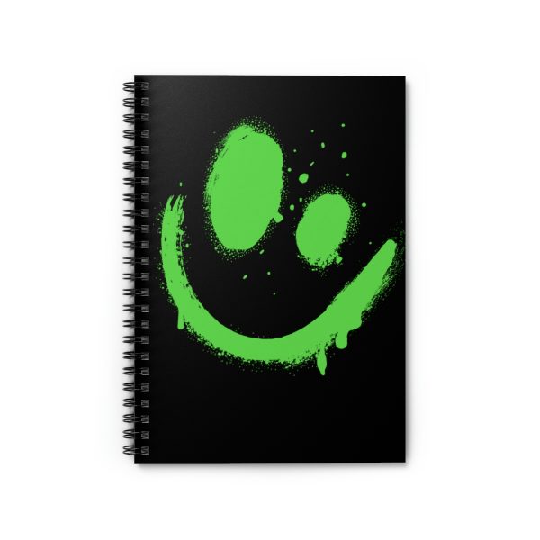 Graffiti Green Smile (spiral, lined notebook) - Image 2