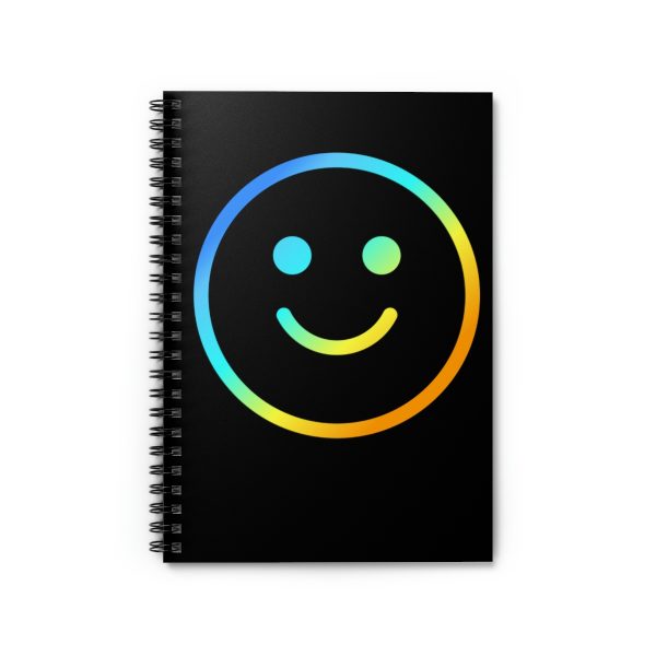 Rainbow Smile Outline (spiral, lined notebook) - Image 2
