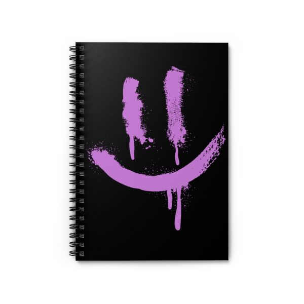 Graffiti Purple Smile (spiral, lined notebook) - Image 2