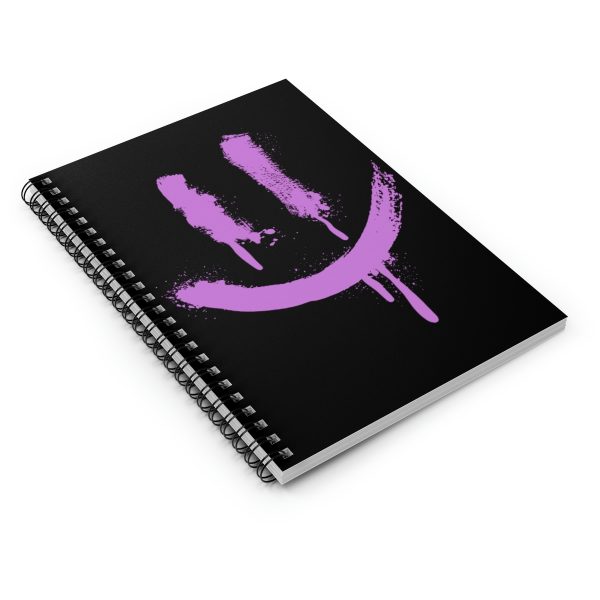 Graffiti Purple Smile (spiral, lined notebook) - Image 3