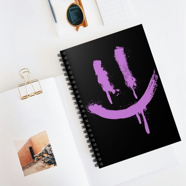 Graffiti Purple Smile (spiral, lined notebook) - Image 5