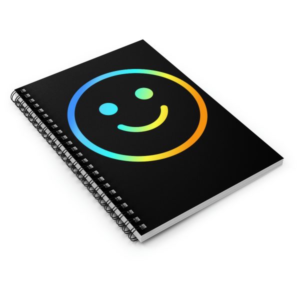 Rainbow Smile Outline (spiral, lined notebook) - Image 3
