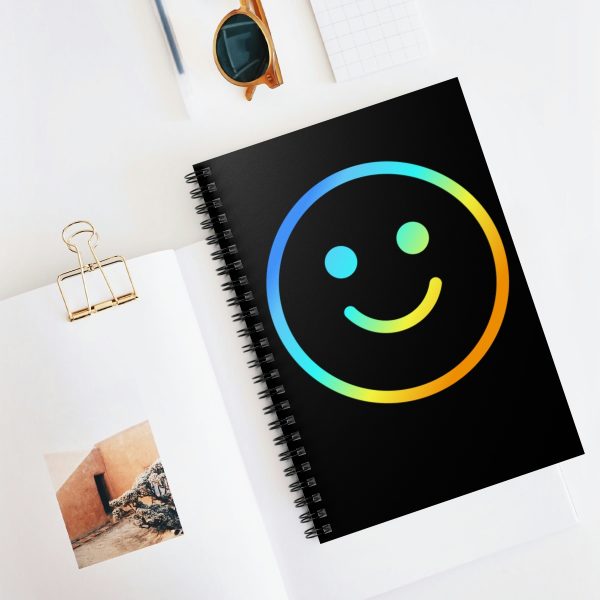 Rainbow Smile Outline (spiral, lined notebook) - Image 5