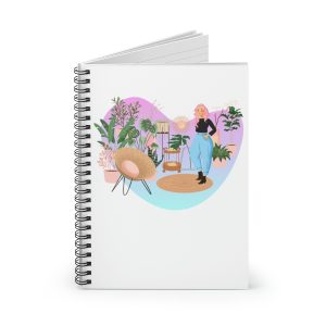 Spiral Notebook - Ruled Line - Happy Place II