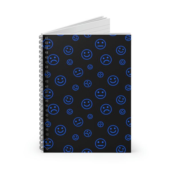 Emotions Blue (spiral, lined notebook)