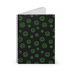 Emotions Green (spiral, lined notebook)
