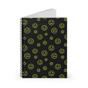 Emotions Yellow (spiral, lined notebook)