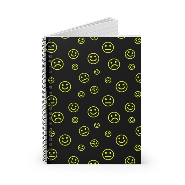 Emotions Yellow (spiral, lined notebook)