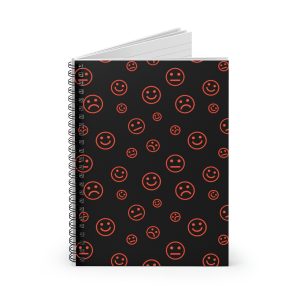 Emotions Red-Orange (spiral, lined notebook)