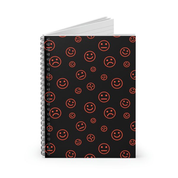 Emotions Red-Orange (spiral, lined notebook)